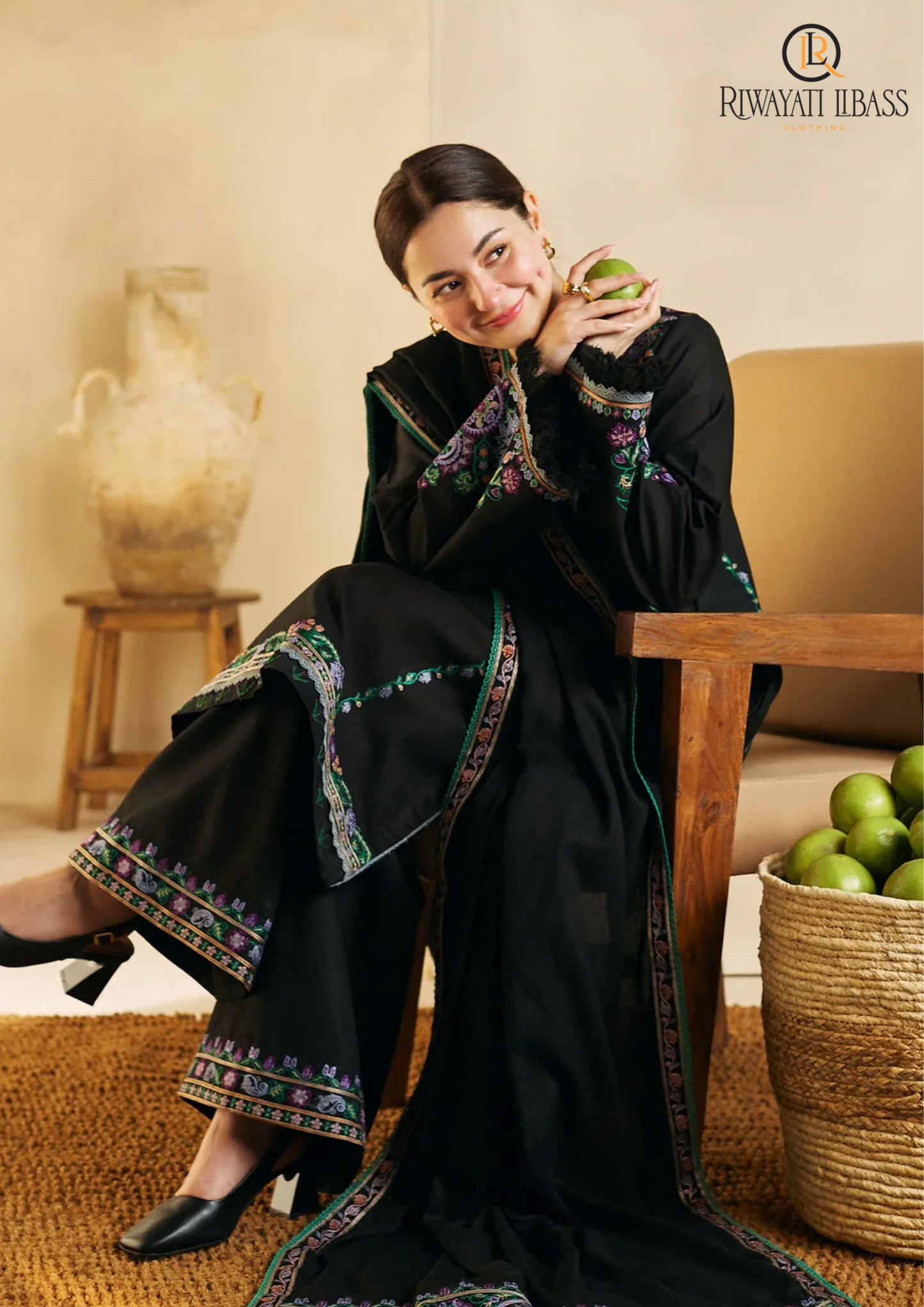 Winter Unstitched 3PCs Embroidered DHANAK