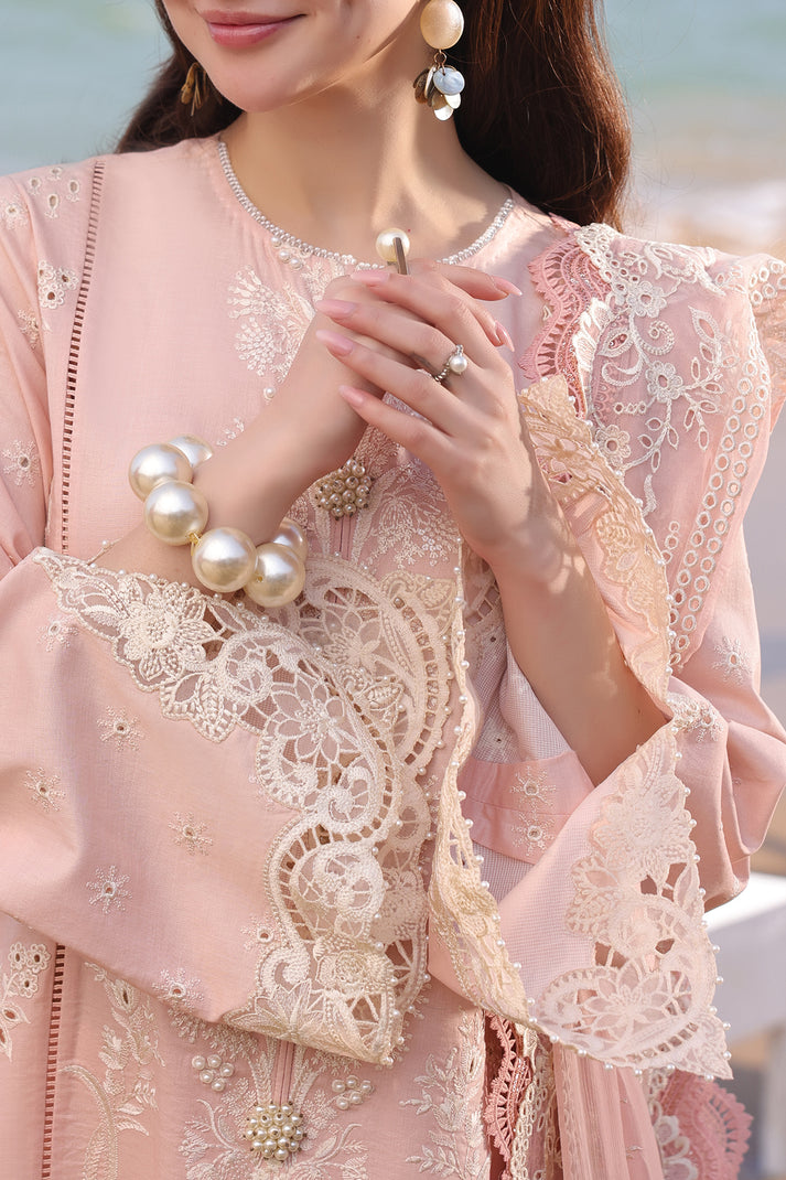 AMAYA BY IMROZIA SERENE | LUXURY Dhanak 25"| FULL HEAVY EMBROIDERED CHICKENKARI | UNSTITCHED 3-PIECE SUIT