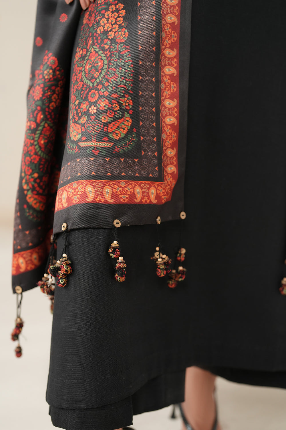 3PC EMBROIDERED DHANAK DRESS
