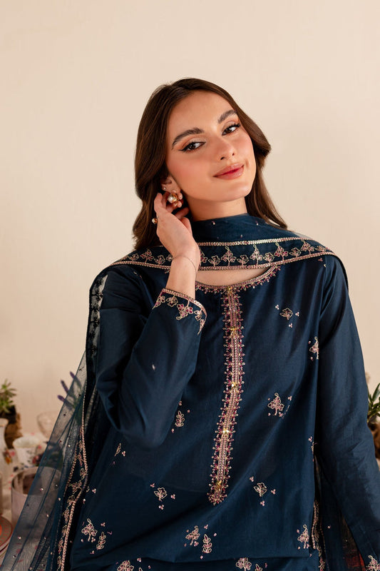 BATIK-3PC DHANAK EMBROIDERED SUIT