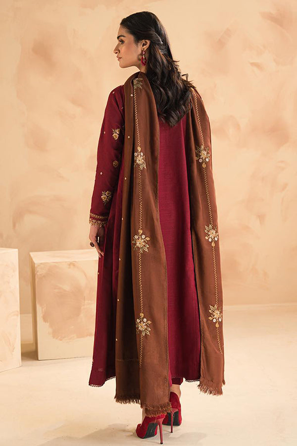 BAROQUE - 3PC DHANAK EMBROIDERED suit