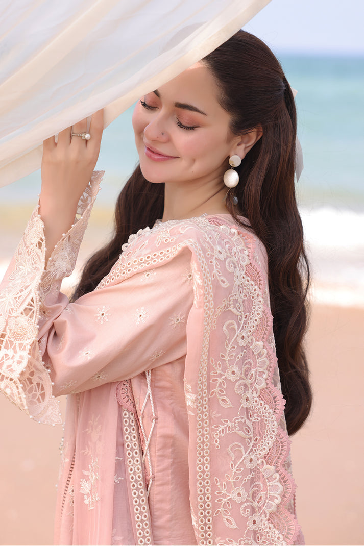 AMAYA BY IMROZIA SERENE | LUXURY Dhanak  25"| FULL HEAVY EMBROIDERED CHICKENKARI  | UNSTITCHED 3-PIECE SUIT